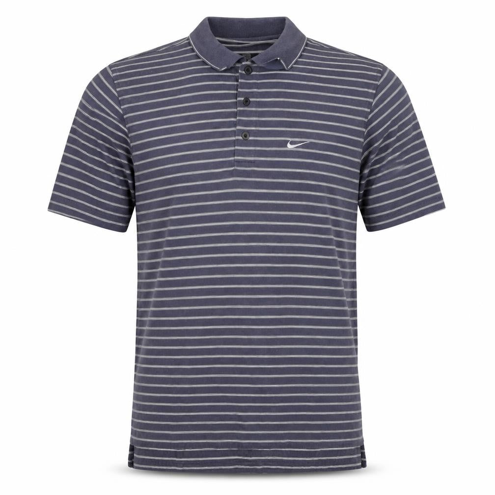 Nike Golf Men’s Blue Striped Dri-FIT Polo Shirt M