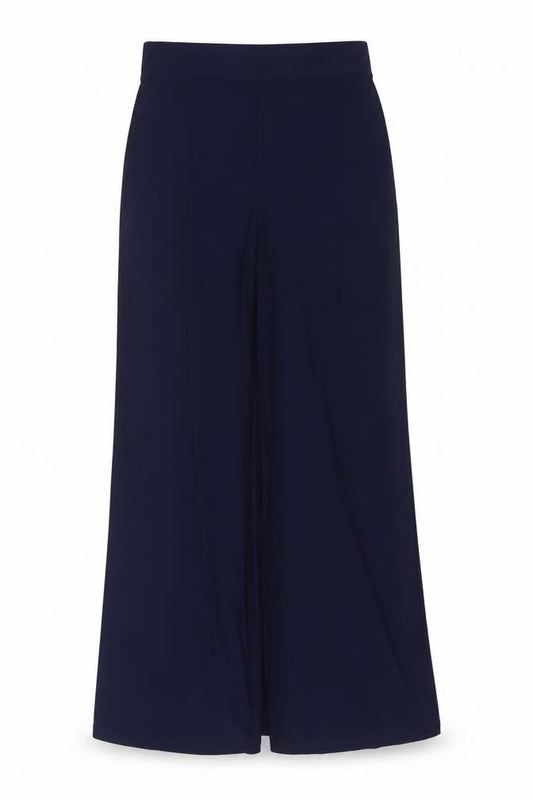 Roman Women’s Blue Size 10 High Waist Wide-Leg Stretch Trousers