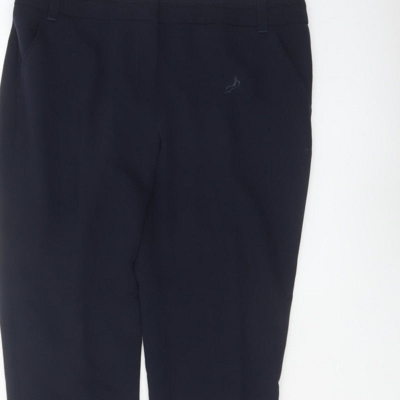Next Capri Women’s Navy Blue Size 12L Slim Straight Work Trousers