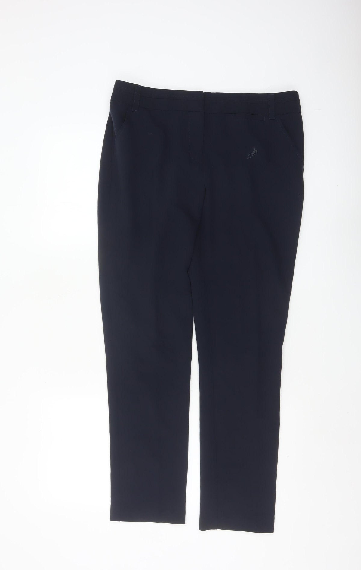 Next Capri Women’s Navy Blue Size 12L Slim Straight Work Trousers