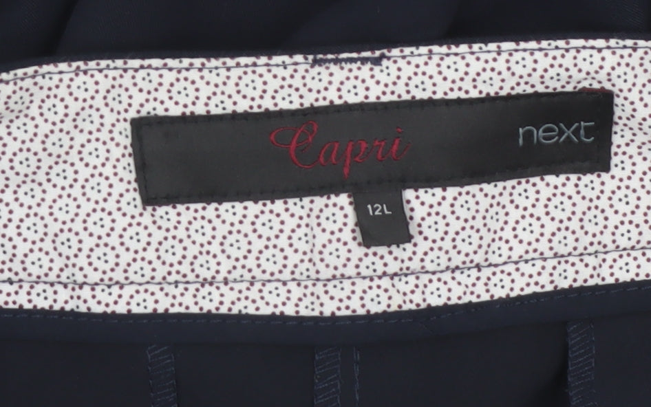 Next Capri Women’s Navy Blue Size 12L Slim Straight Work Trousers