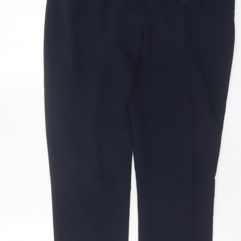 Next Capri Women’s Navy Blue Size 12L Slim Straight Work Trousers