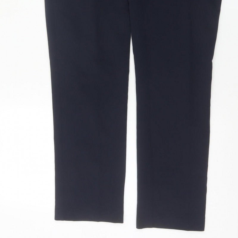 Next Capri Women’s Navy Blue Size 12L Slim Straight Work Trousers