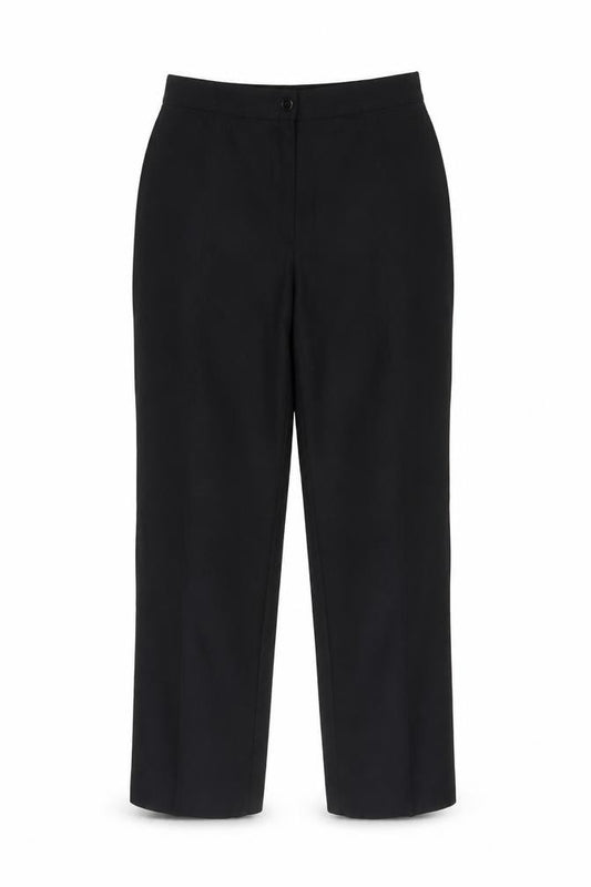 Canda Women’s Black Size 12 High Rise Straight Leg Dress Trousers