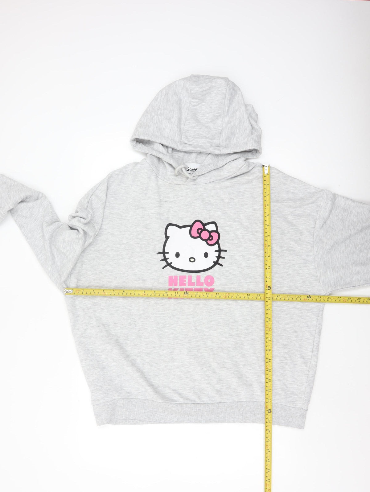Primark Women’s Grey Hello Kitty Hoodie M UK 12-14 Pullover Graphic