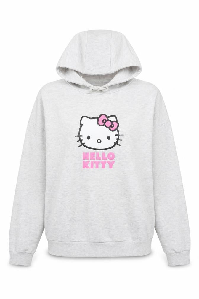 Primark Women’s Grey Hello Kitty Hoodie M UK 12-14 Pullover Graphic