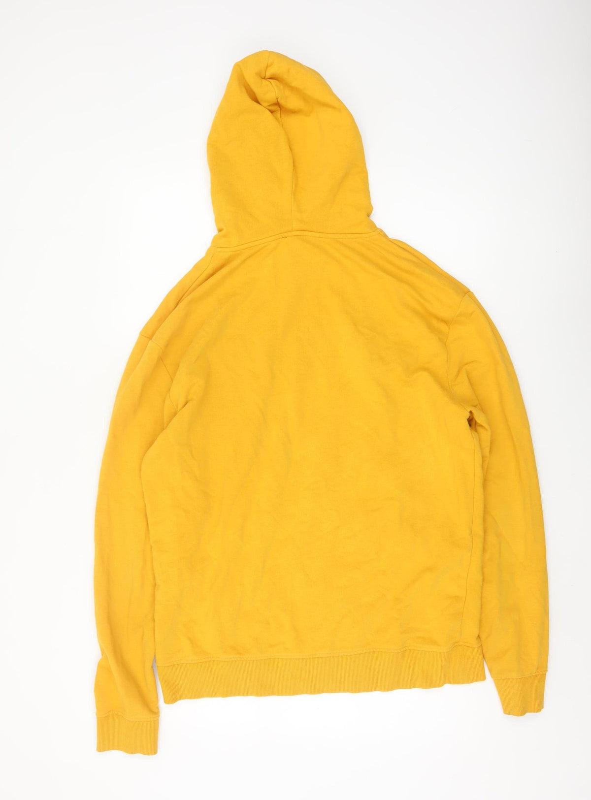 New Look Men Yellow M New York Embroidered Pullover Hoodie