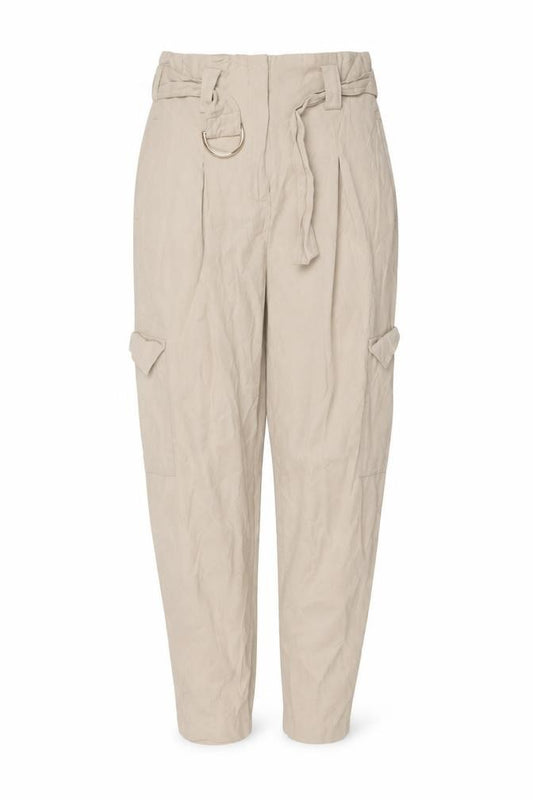 New Look Women’s Beige UK 10 High Rise Cargo Trousers Belted