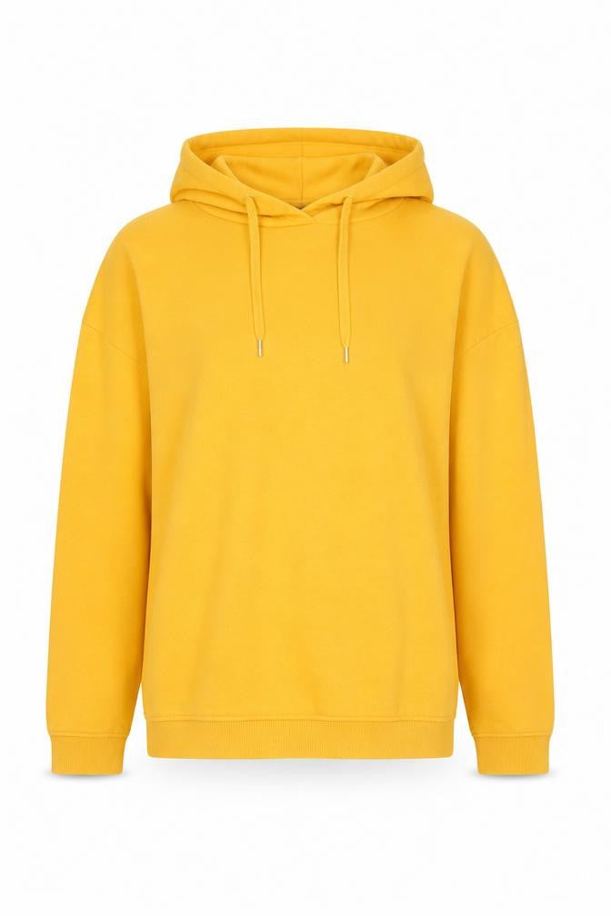 Very Women's Yellow Size 10 Pullover Hoodie Drawstring Fleece