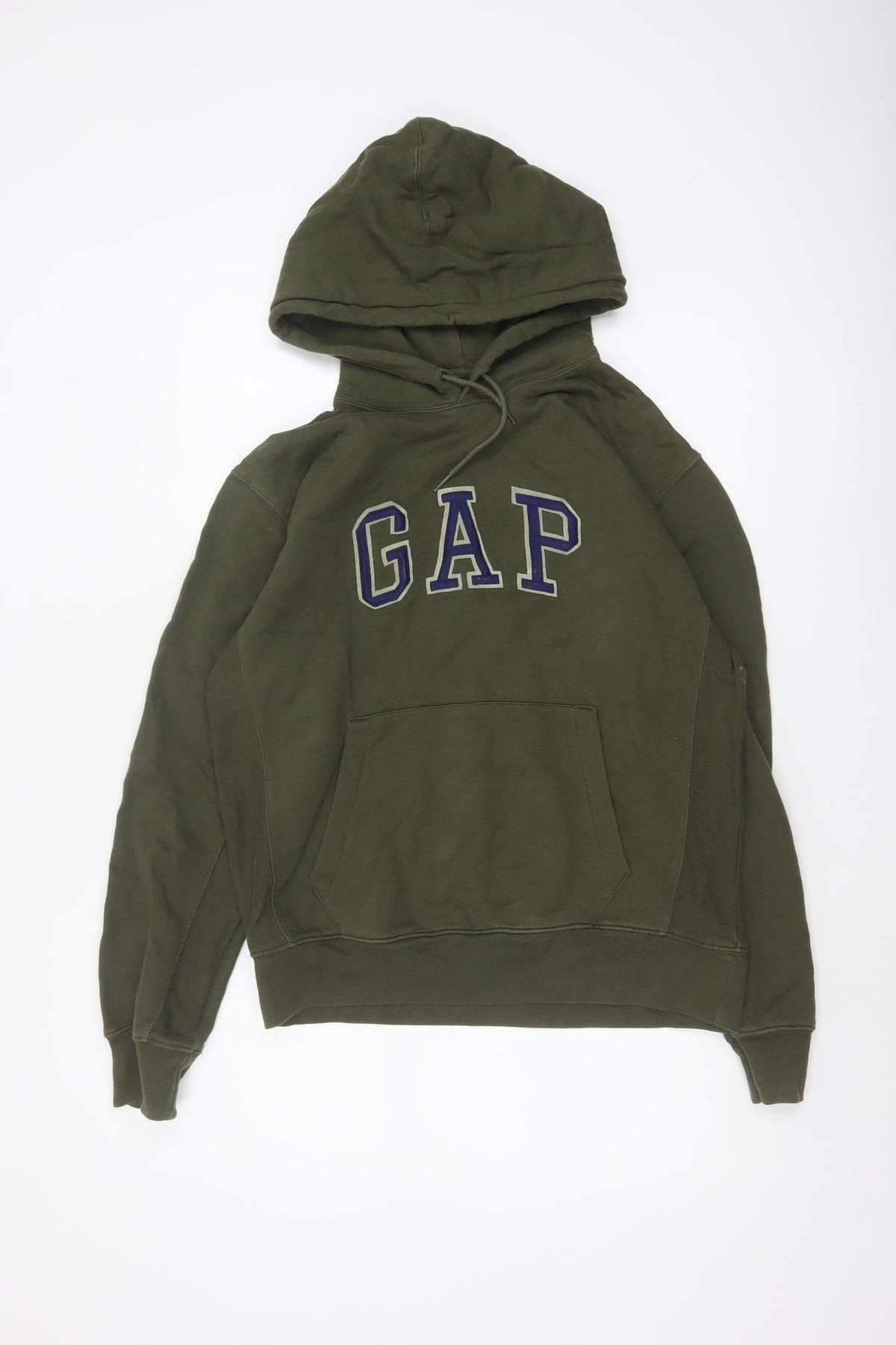 Gap Men's Green Small Pullover Hoodie Logo Graphic Cotton