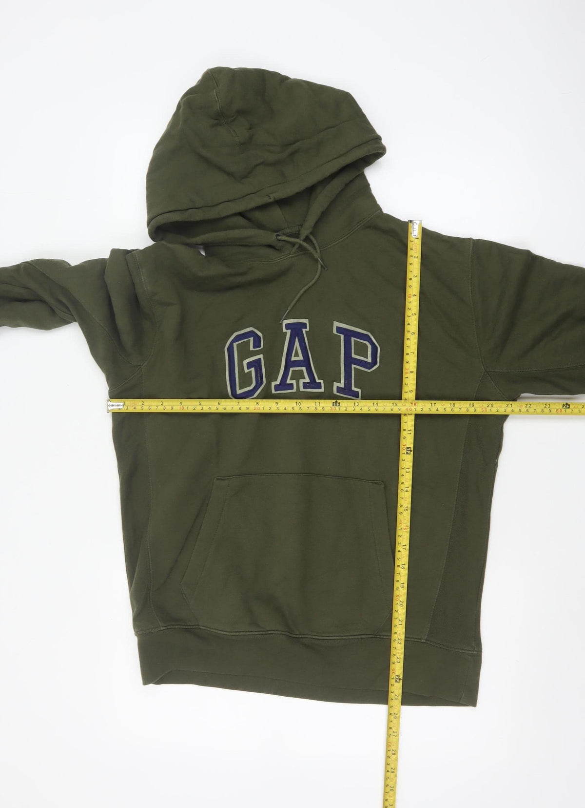 Gap Men's Green Small Pullover Hoodie Logo Graphic Cotton
