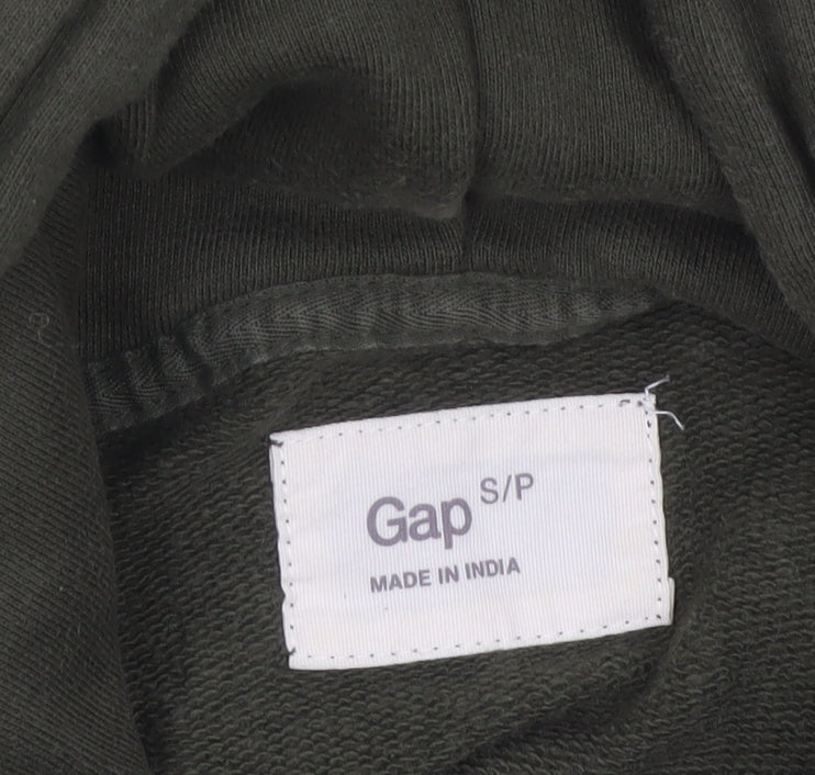 Gap Men's Green Small Pullover Hoodie Logo Graphic Cotton