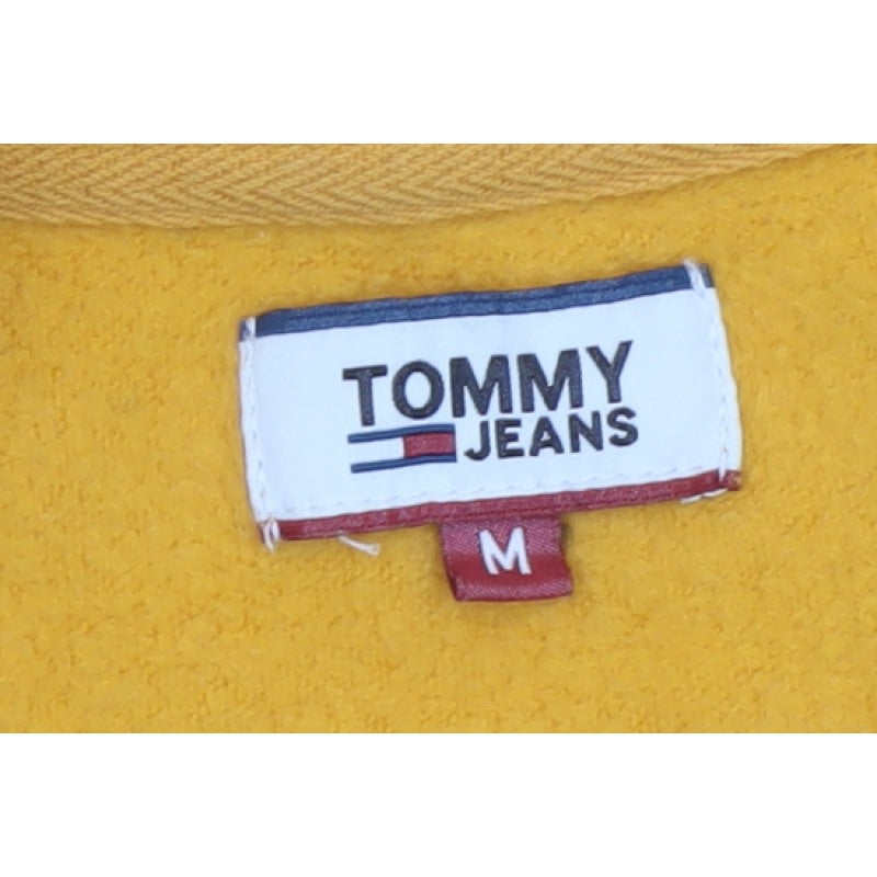 Tommy Jeans Men’s Yellow M Crew Neck Logo Pullover Sweatshirt