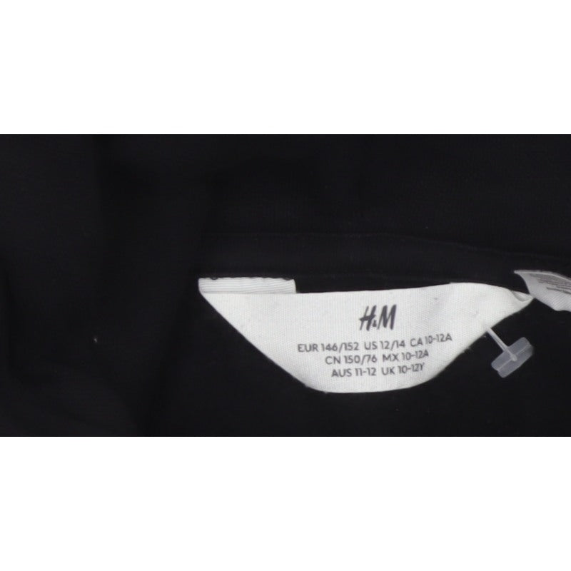 H&M Boys Black 10-11 Years PlayStation Graphic Pullover Hoodie