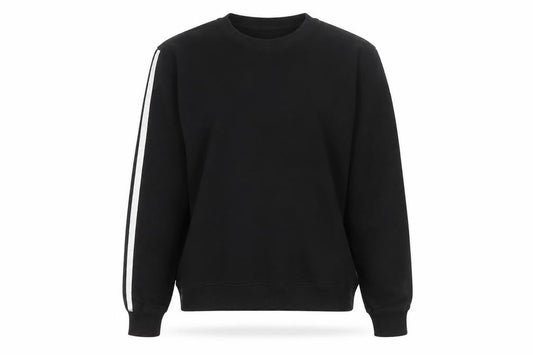 ASOS DESIGN Women Black UK 8 Pullover Sweatshirt White Stripe
