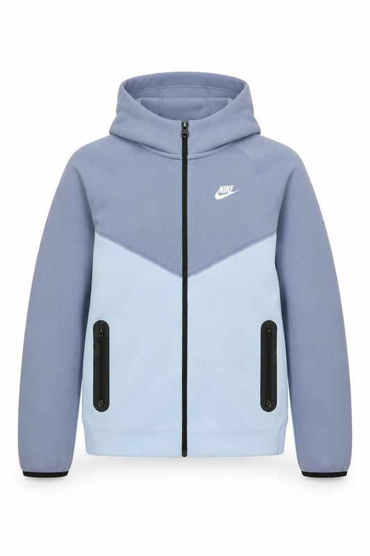 Nike Boys Blue XL 158-170cm Full Zip Tech Fleece Hoodie Zip Pockets