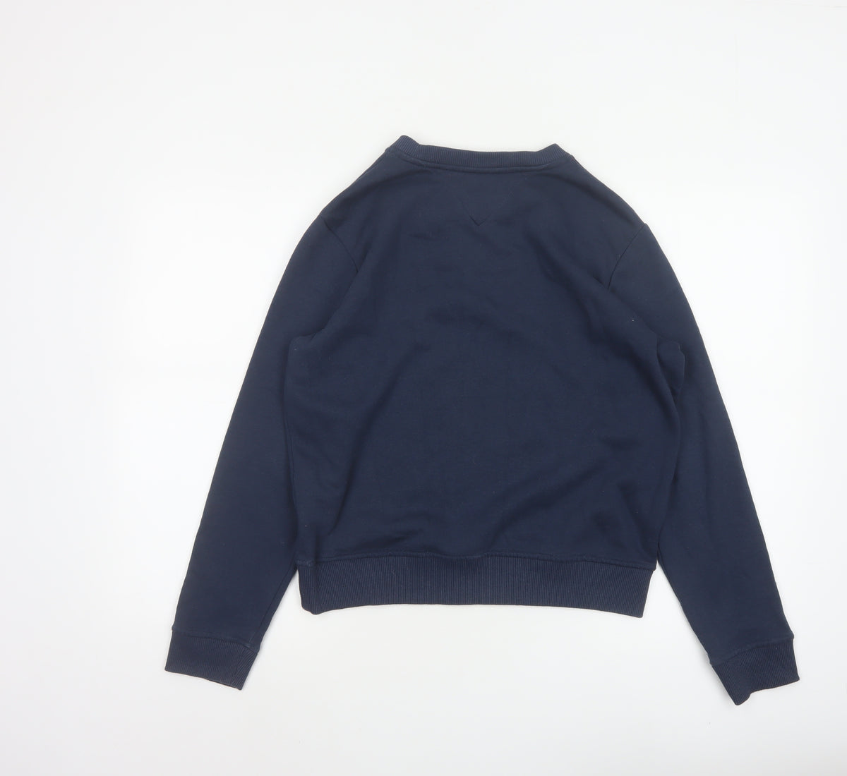 Tommy Jeans Women Blue S Logo Crew Neck Pullover Sweatshirt