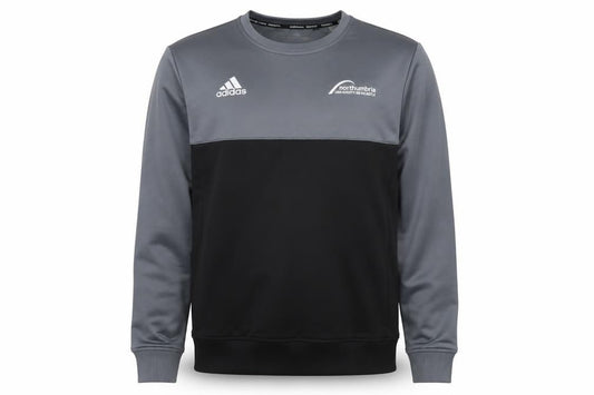 Adidas Men’s Grey Black S Northumbria University Crew Neck Sweatshirt