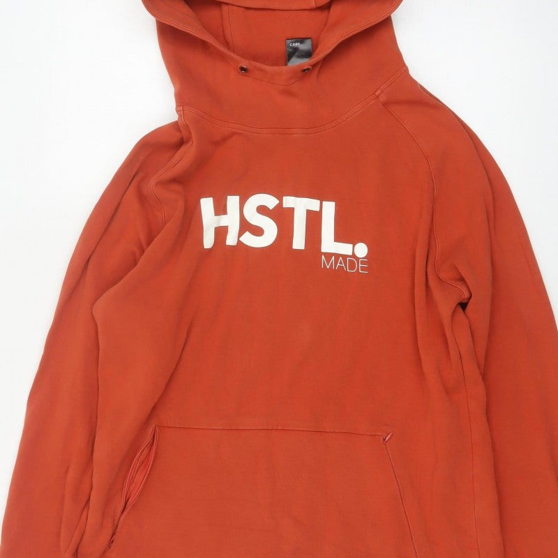 HSTL. MADE Men’s Orange L Graphic Print Pullover Hoodie