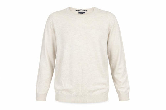 Gap Men’s Ivory Cotton Crew Neck Knit Pullover Jumper Size L