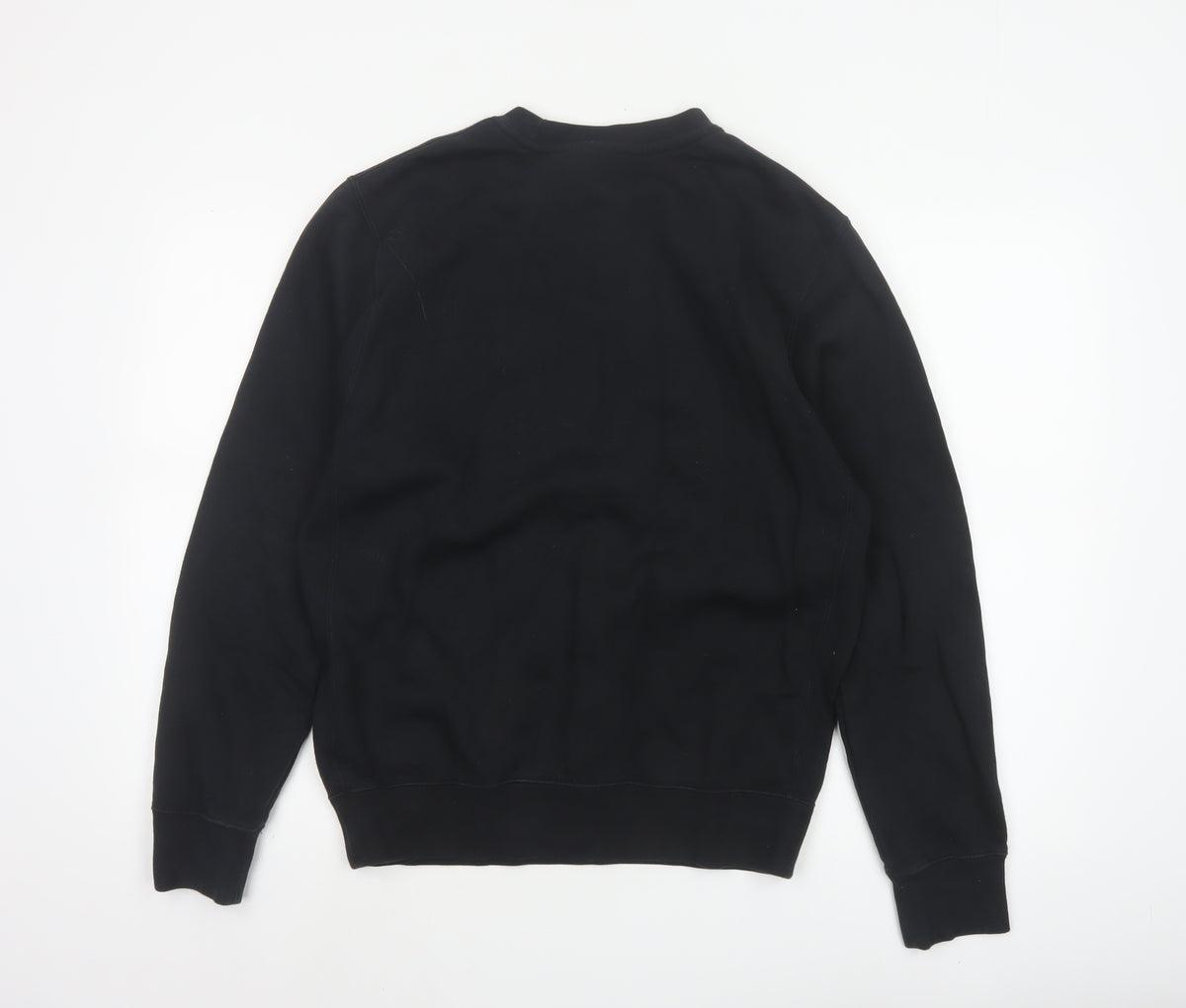 Nike Men’s Black S Crew Neck Pullover Sweatshirt Embroidered Logo