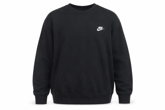 Nike Men’s Black S Crew Neck Pullover Sweatshirt Embroidered Logo