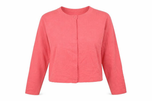 Autograph Women Pink Size 12 Crew Neck Button Knit Cardigan