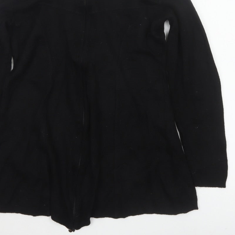 Bitte Kai Rand Women Black M Full Zip Long Sleeve Knit Jumper