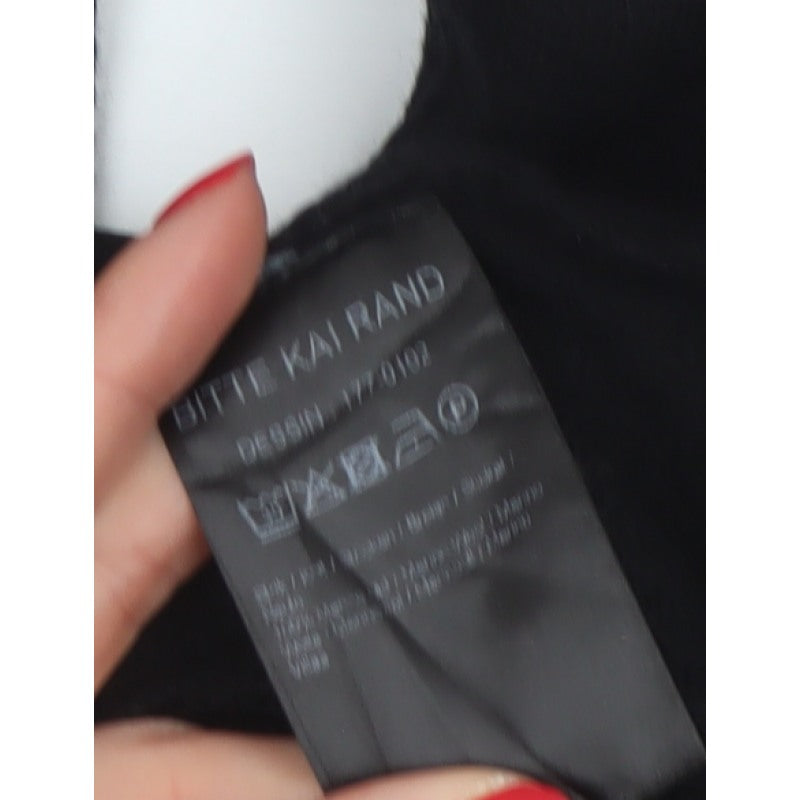 Bitte Kai Rand Women Black M Full Zip Long Sleeve Knit Jumper