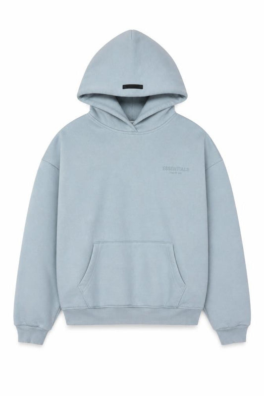 Essentials Fear of God Men’s Blue L Pullover Hoodie Logo Oversized