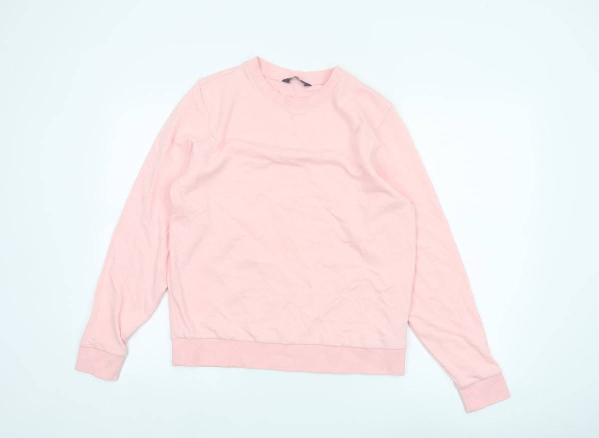 Marks and Spencer Women’s Pink Size 12 Crew Neck Pullover Sweatshirt
