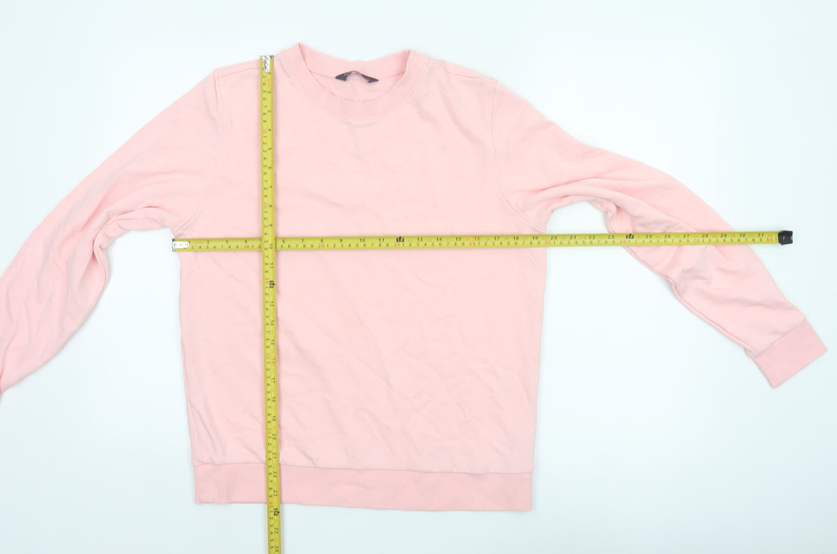 Marks and Spencer Women’s Pink Size 12 Crew Neck Pullover Sweatshirt
