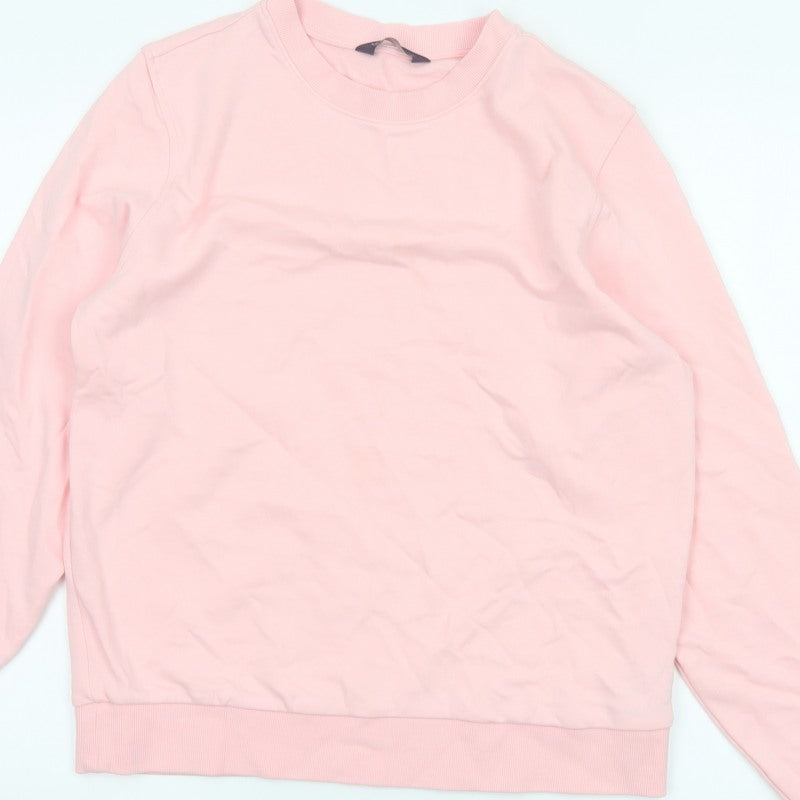 Marks and Spencer Women’s Pink Size 12 Crew Neck Pullover Sweatshirt