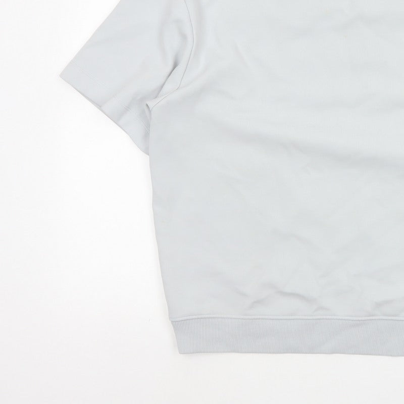 Zara Women Blue XL Basic Short Sleeve Crew Neck T-Shirt Top