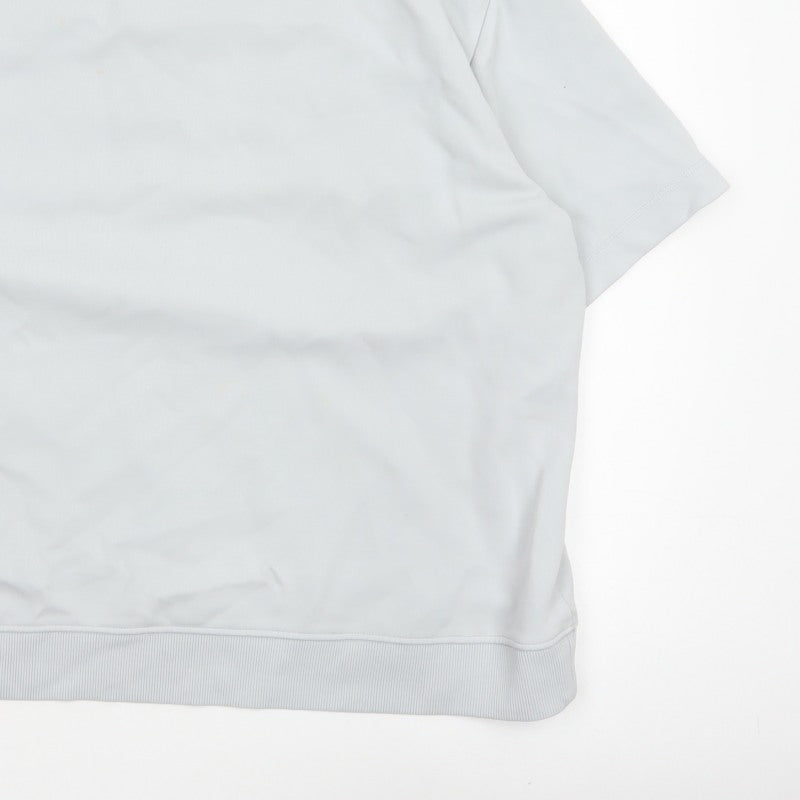 Zara Women Blue XL Basic Short Sleeve Crew Neck T-Shirt Top