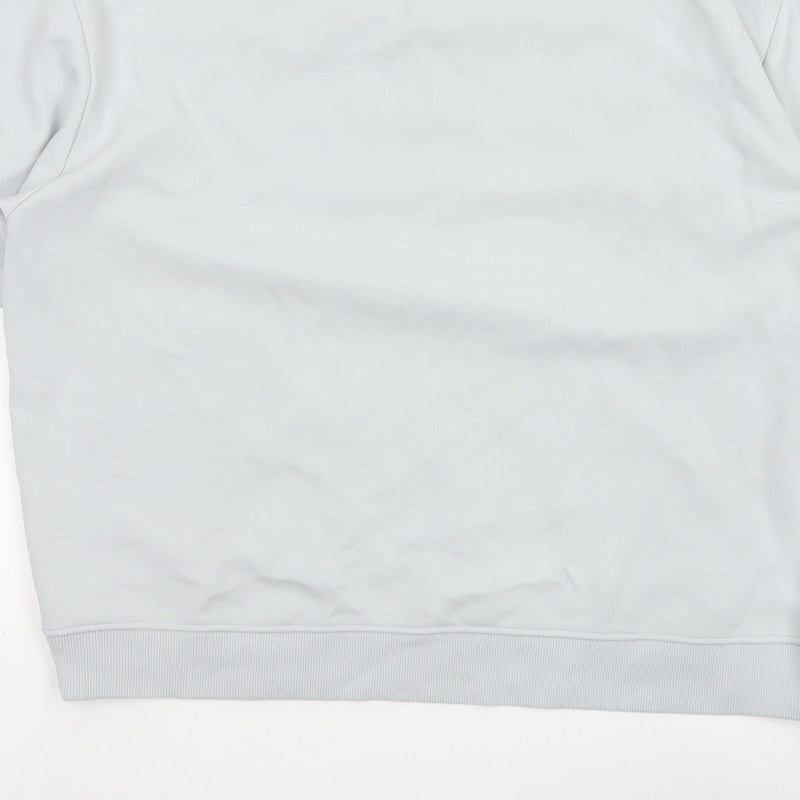 Zara Women Blue XL Basic Short Sleeve Crew Neck T-Shirt Top