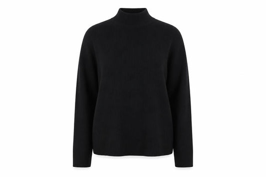 Marks & Spencer Women Black Size 20 Merino Wool High Neck Jumper
