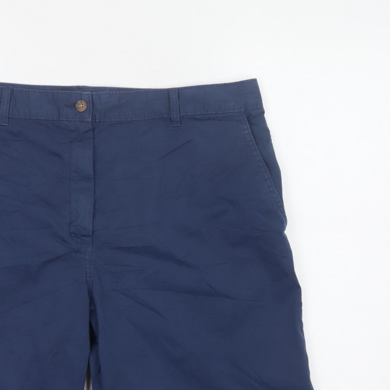 Marks and Spencer Women’s Blue Size 18 Chino Bermuda Shorts