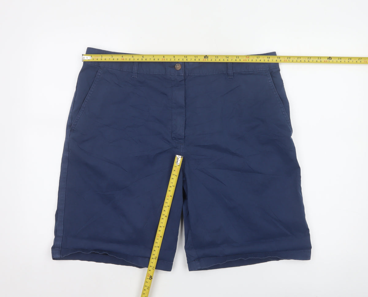 Marks and Spencer Women’s Blue Size 18 Chino Bermuda Shorts