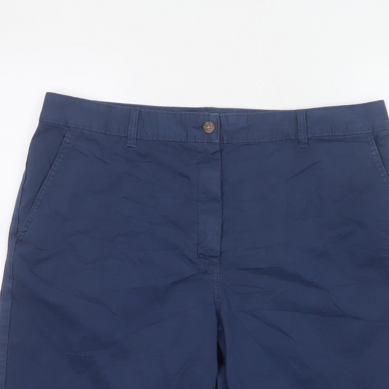 Marks and Spencer Women’s Blue Size 18 Chino Bermuda Shorts