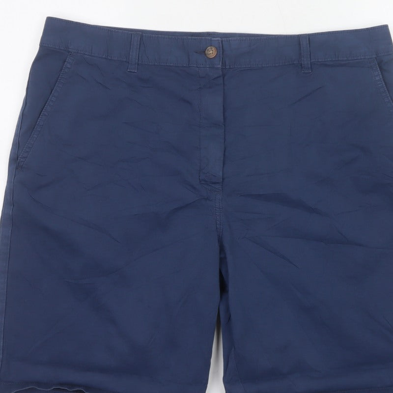 Marks and Spencer Women’s Blue Size 18 Chino Bermuda Shorts