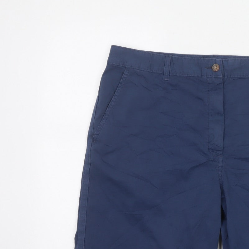 Marks and Spencer Women’s Blue Size 18 Chino Bermuda Shorts