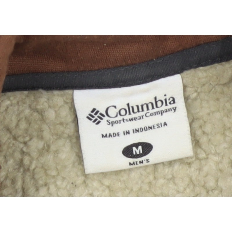 Columbia Men’s Grey M 1/4 Zip Fleece Pullover Sweatshirt Outdoor