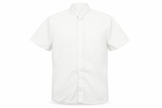 Burton Menswear London Men's White M Polka Dot Button-Down Shirt