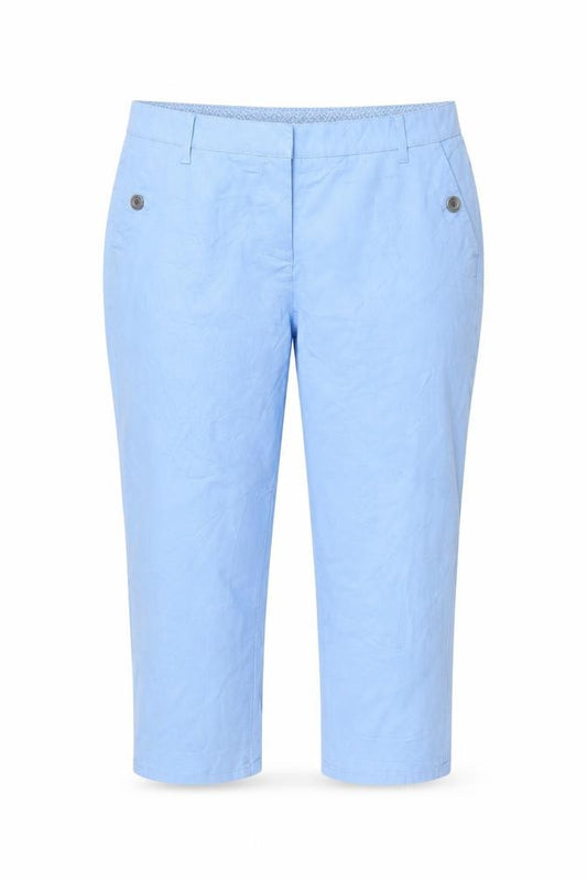 Maine Women’s Blue Size 16R Cropped Stretch Cotton Trousers