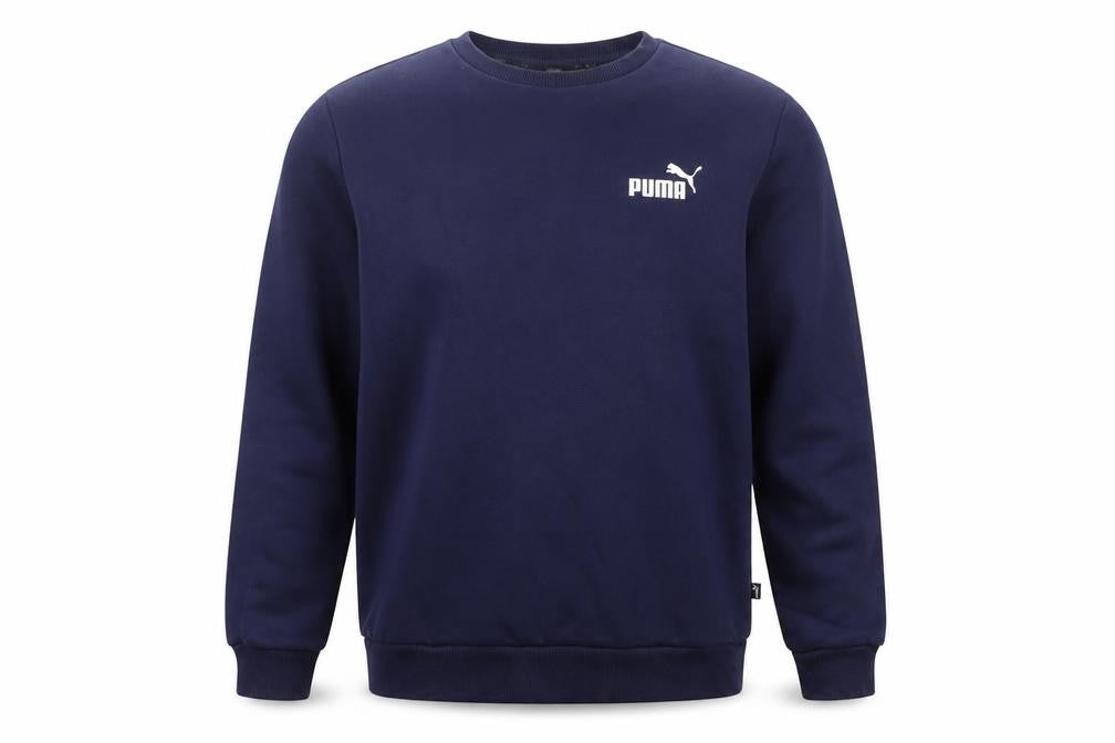 Puma Men’s Blue M Crew Neck Pullover Logo Sweatshirt
