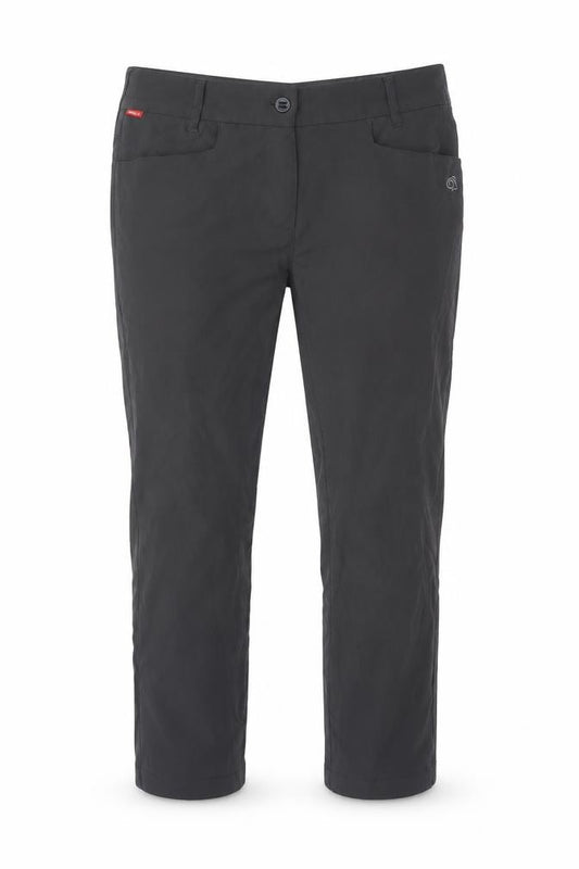 Craghoppers Women’s Black UK 12 NosiLife Tapered Travel Trousers