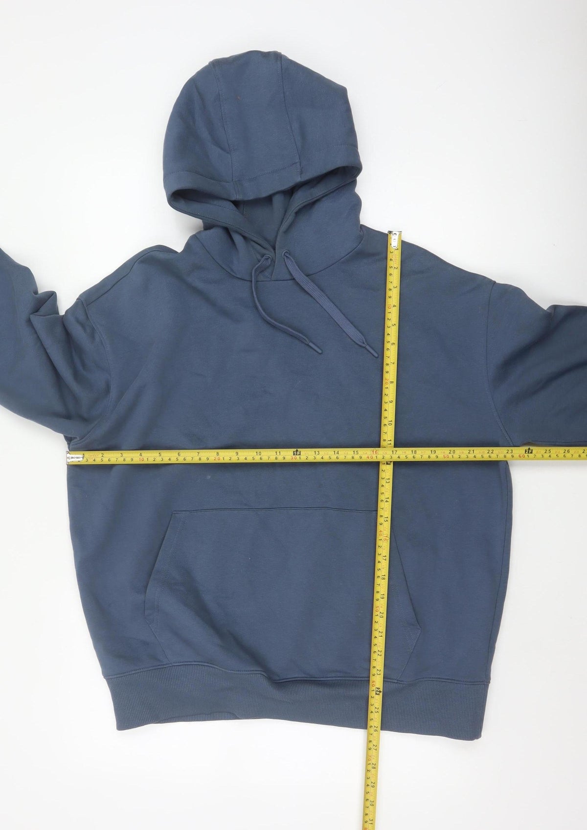 Marks and Spencer Men's Blue M Pullover Hoodie Drawstring Pockets