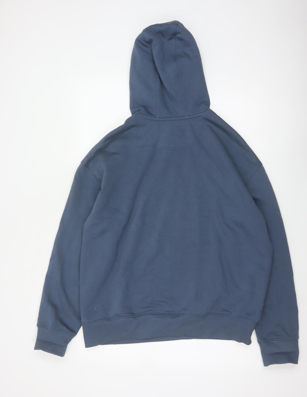 Marks and Spencer Men's Blue M Pullover Hoodie Drawstring Pockets