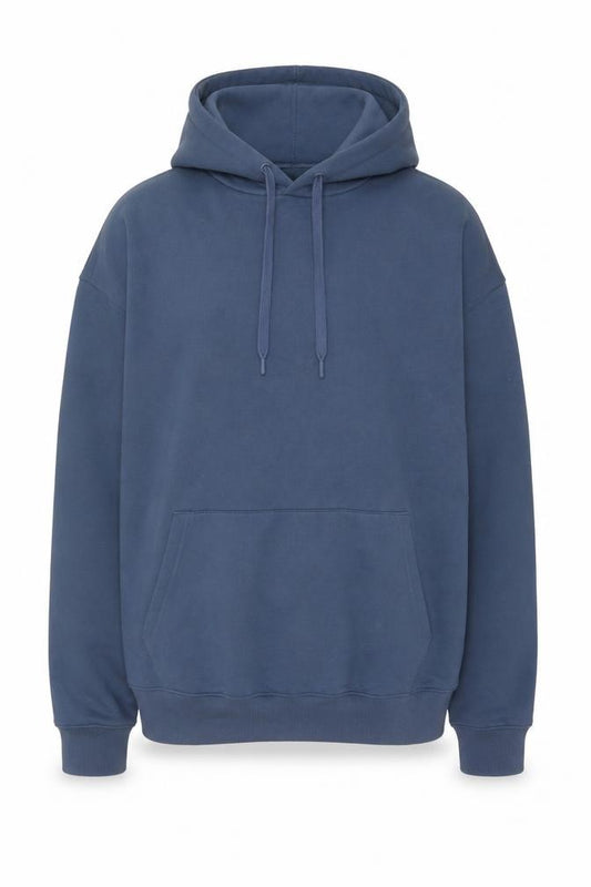 Marks and Spencer Men's Blue M Pullover Hoodie Drawstring Pockets